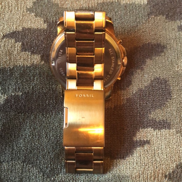 Rose Gold Fossil Watch. Perfect condition.